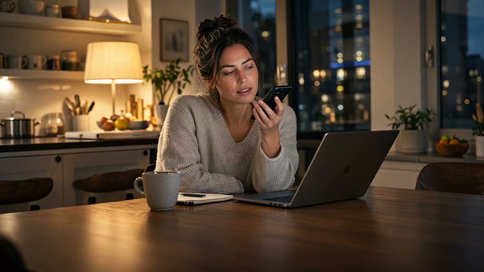 A client running the Lexir audit on her phone at night, and a law firm reading the report the next morning